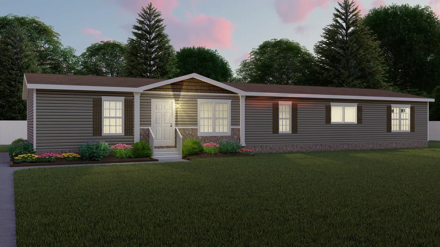 The CHAMBORD Exterior. This Manufactured Mobile Home features 4 bedrooms and 2 baths.