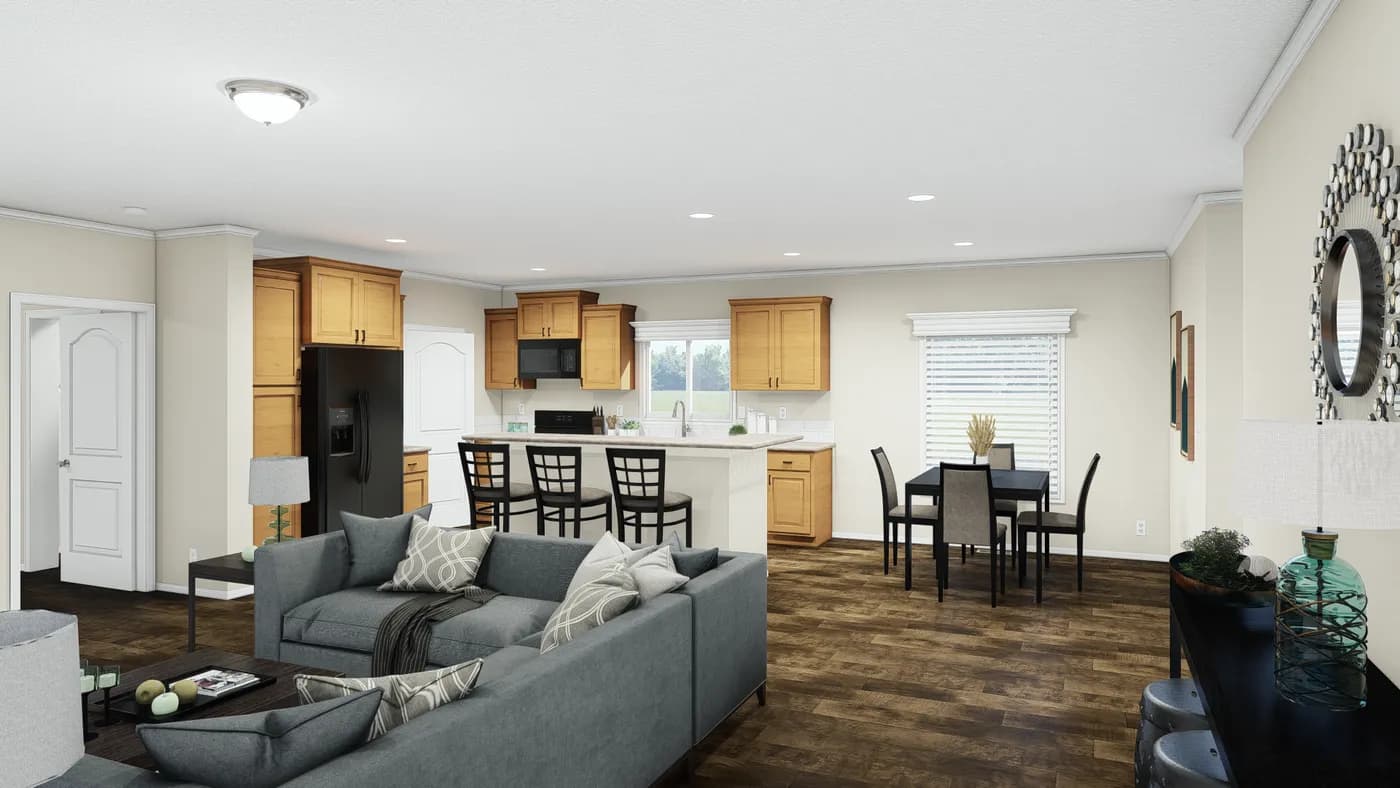 The K2760B Foyer. This Manufactured Mobile Home features 4 bedrooms and 2 baths.