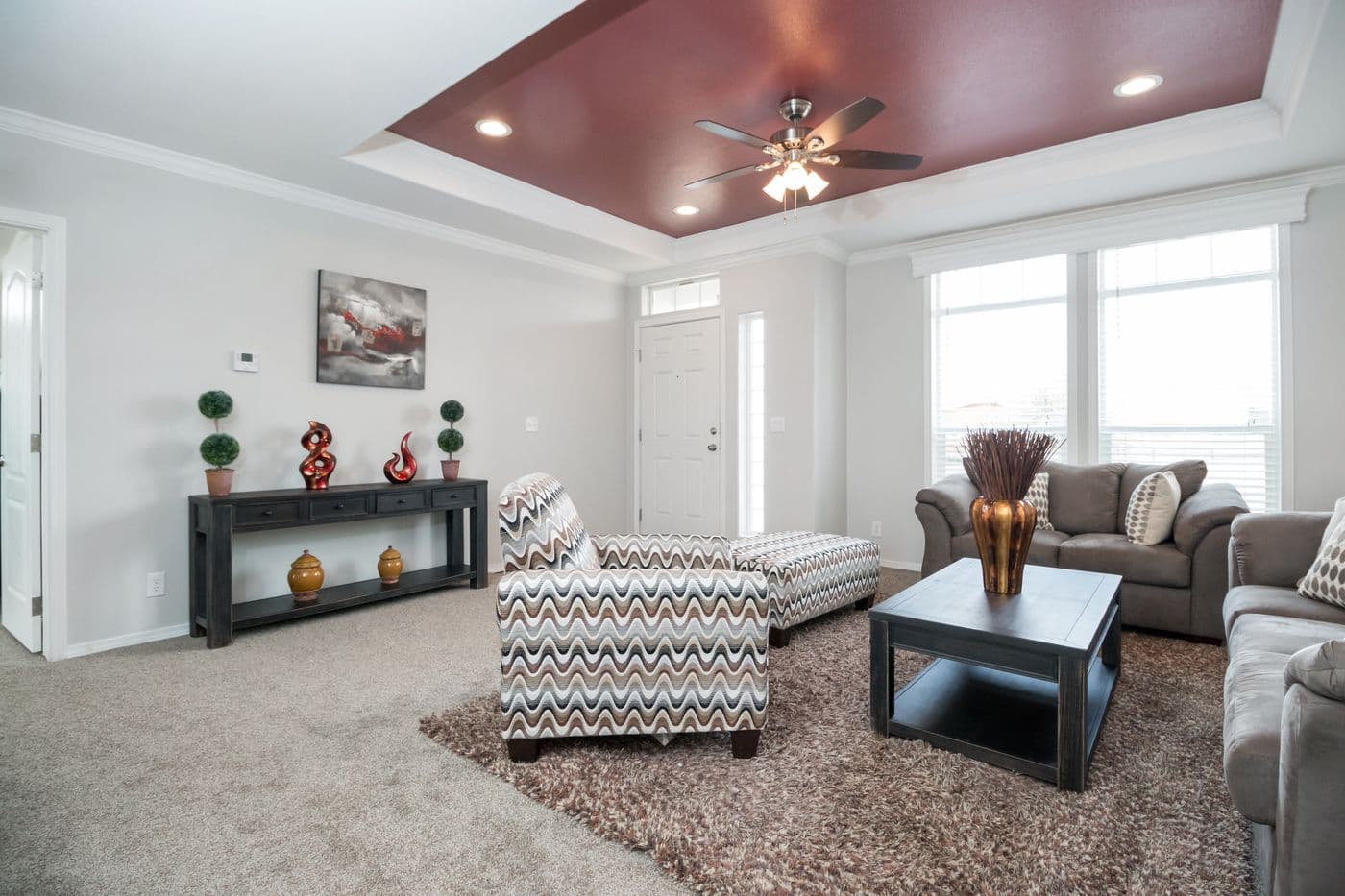 The ENCHANTMENT 3070A Family Room. This Manufactured Mobile Home features 3 bedrooms and 2 baths.
