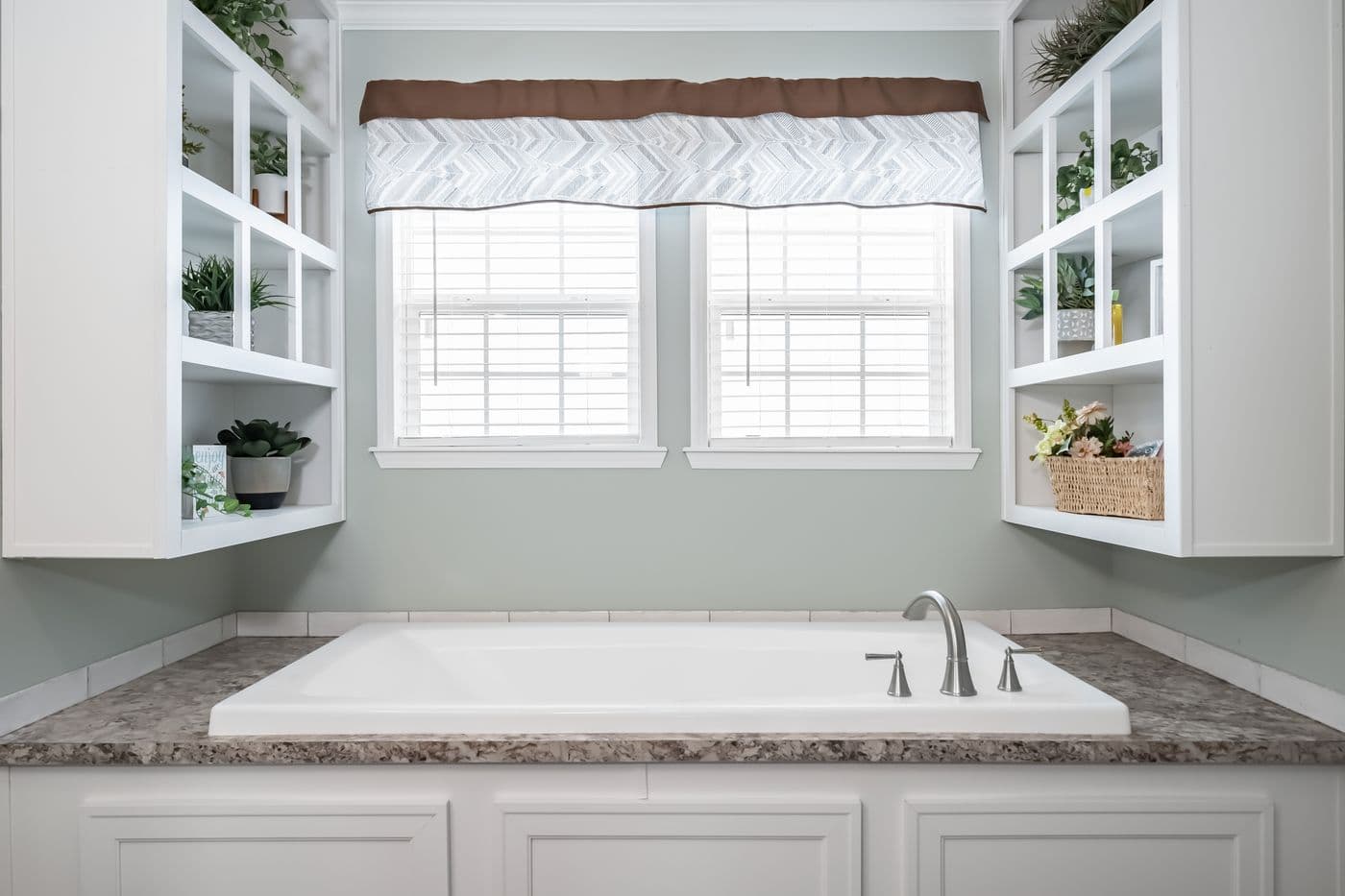 The THE JEFFERSON Primary Bathroom. This Manufactured Mobile Home features 3 bedrooms and 3 baths.
