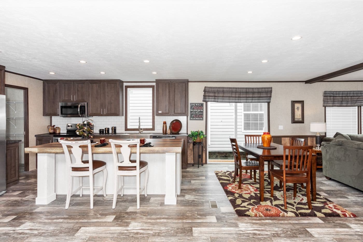 The THE RIVERWAY Kitchen. This Manufactured Mobile Home features 4 bedrooms and 2 baths.