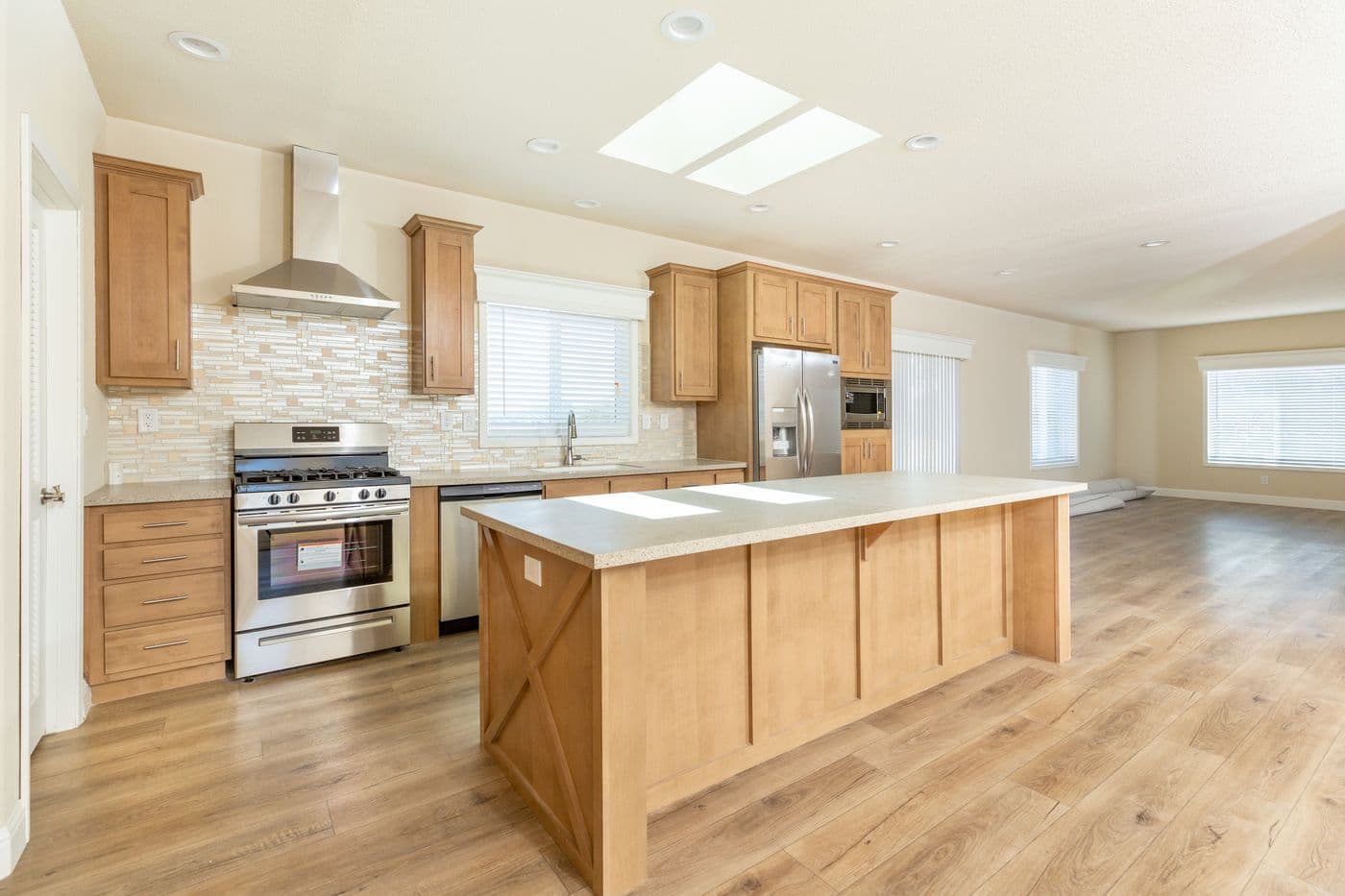 The CORONADO 2458C Kitchen. This Manufactured Mobile Home features 3 bedrooms and 2 baths.