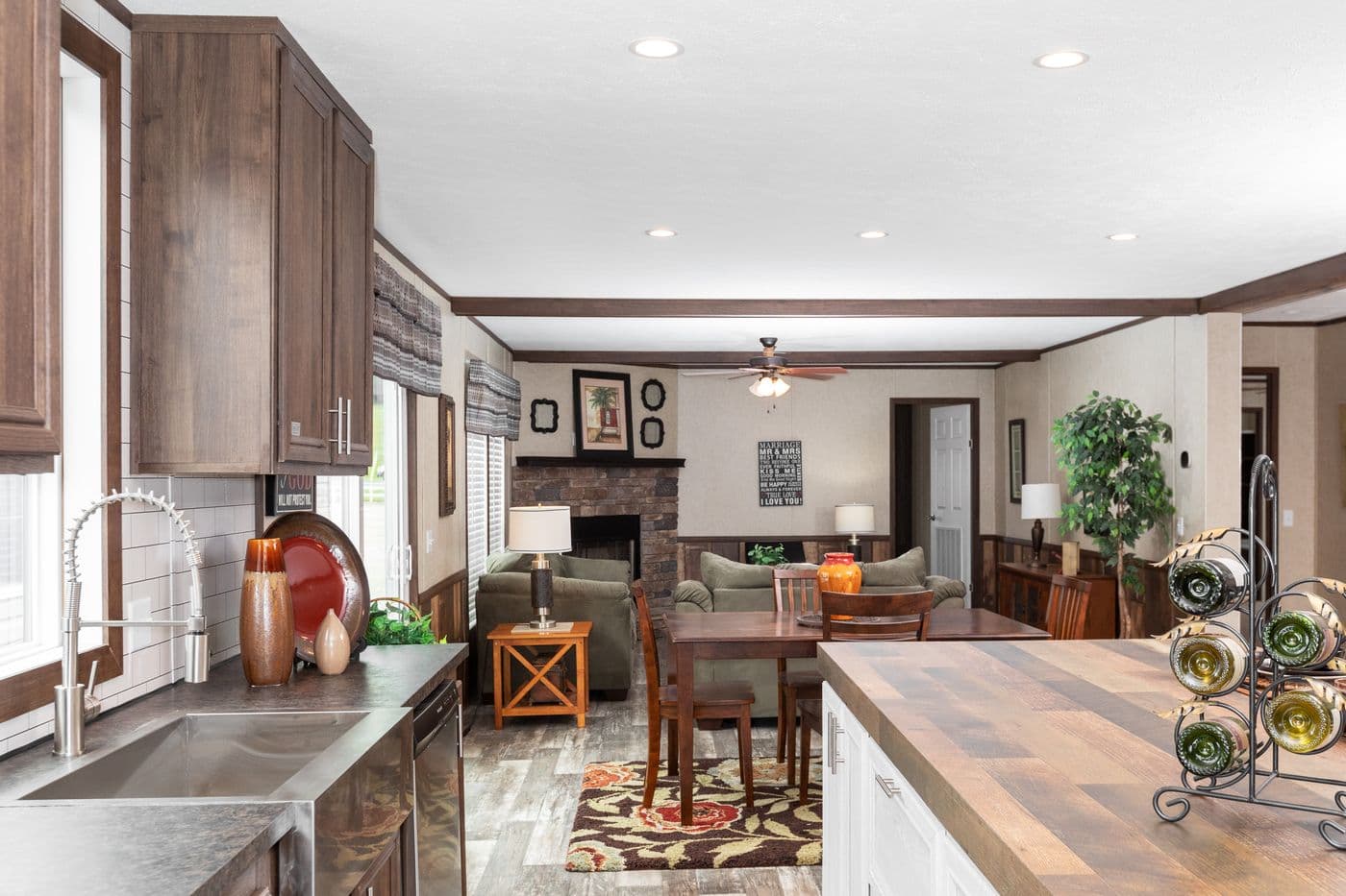The THE RIVERWAY Kitchen. This Manufactured Mobile Home features 4 bedrooms and 2 baths.