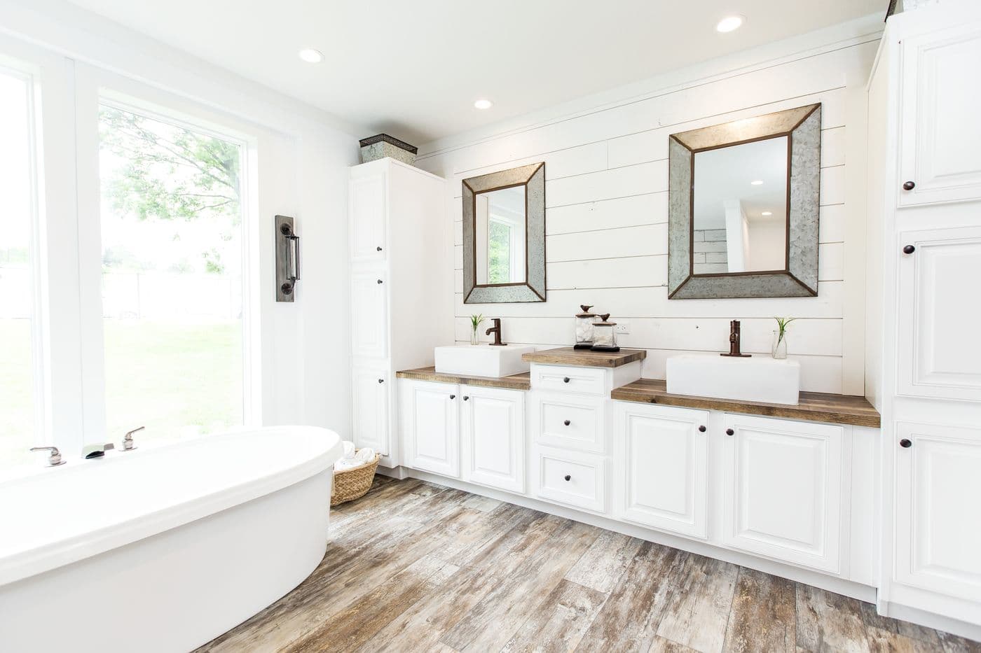 The THE LULABELLE Primary Bathroom. This Manufactured Mobile Home features 4 bedrooms and 3 baths.