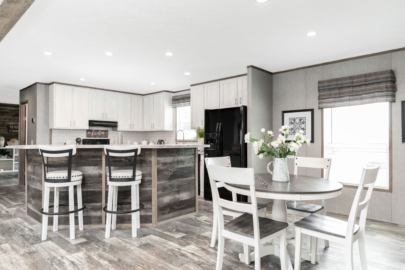 The THE MORRIS Kitchen. This Manufactured Mobile Home features 3 bedrooms and 2 baths.