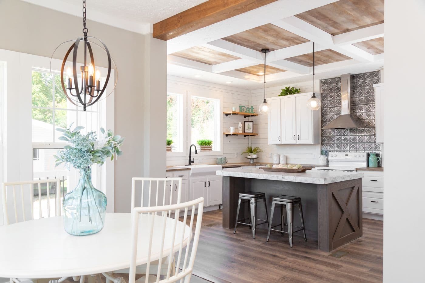 The 1434 CAROLINA "SOUTHERN BELLE" Kitchen. This Manufactured Mobile Home features 3 bedrooms and 2 baths.