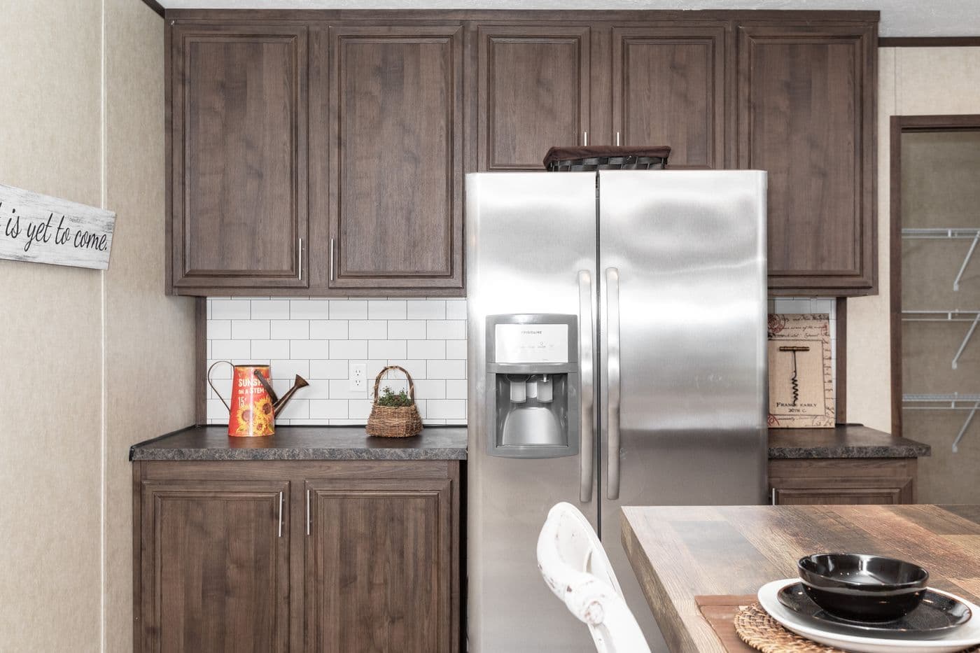 The THE RIVERWAY Kitchen. This Manufactured Mobile Home features 4 bedrooms and 2 baths.