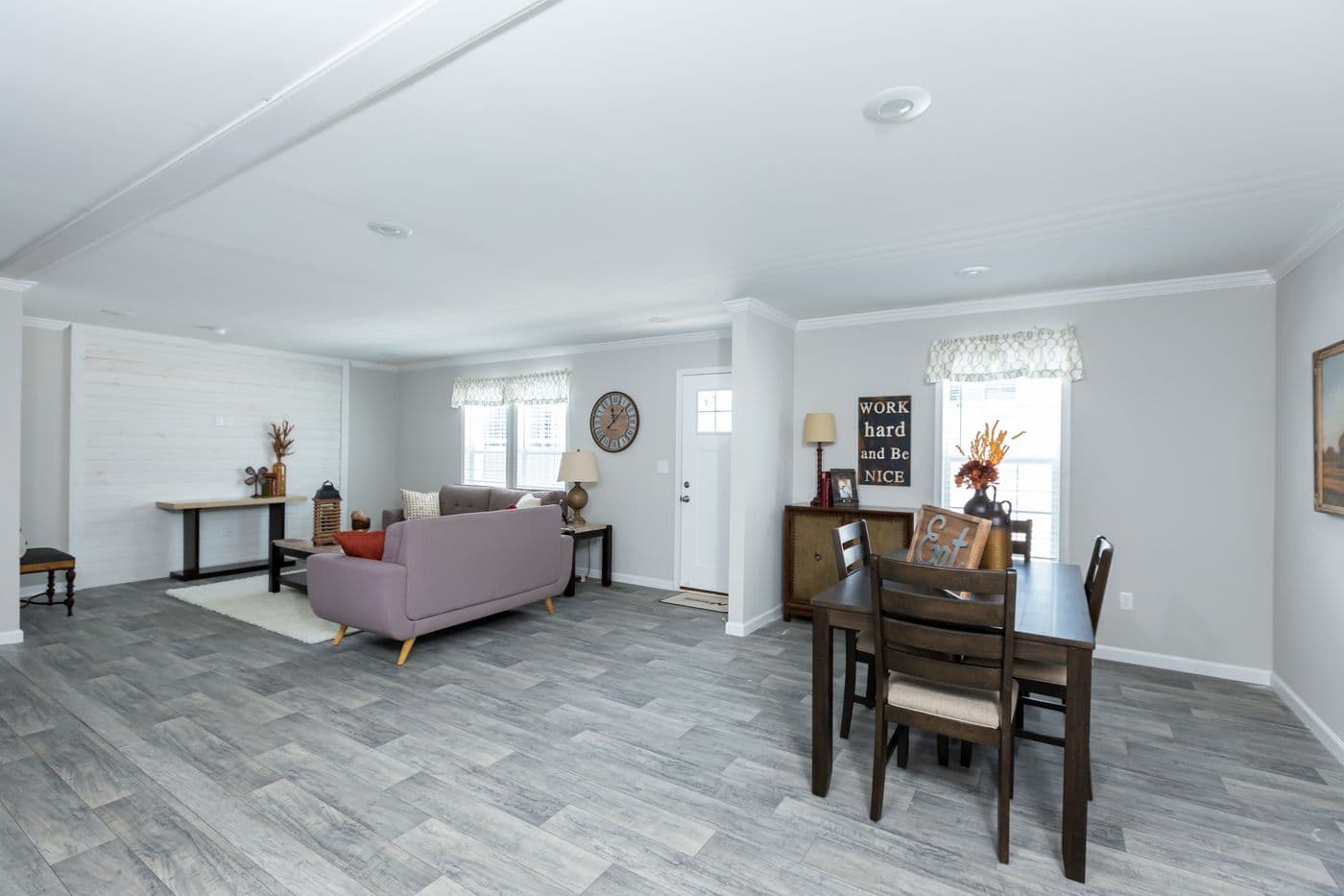The THE FREEDOM BREEZE Dining Area. This Manufactured Mobile Home features 3 bedrooms and 2 baths.