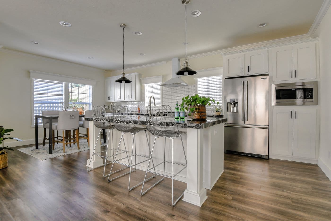 The CORONADO 2458F Kitchen. This Manufactured Mobile Home features 3 bedrooms and 3 baths.