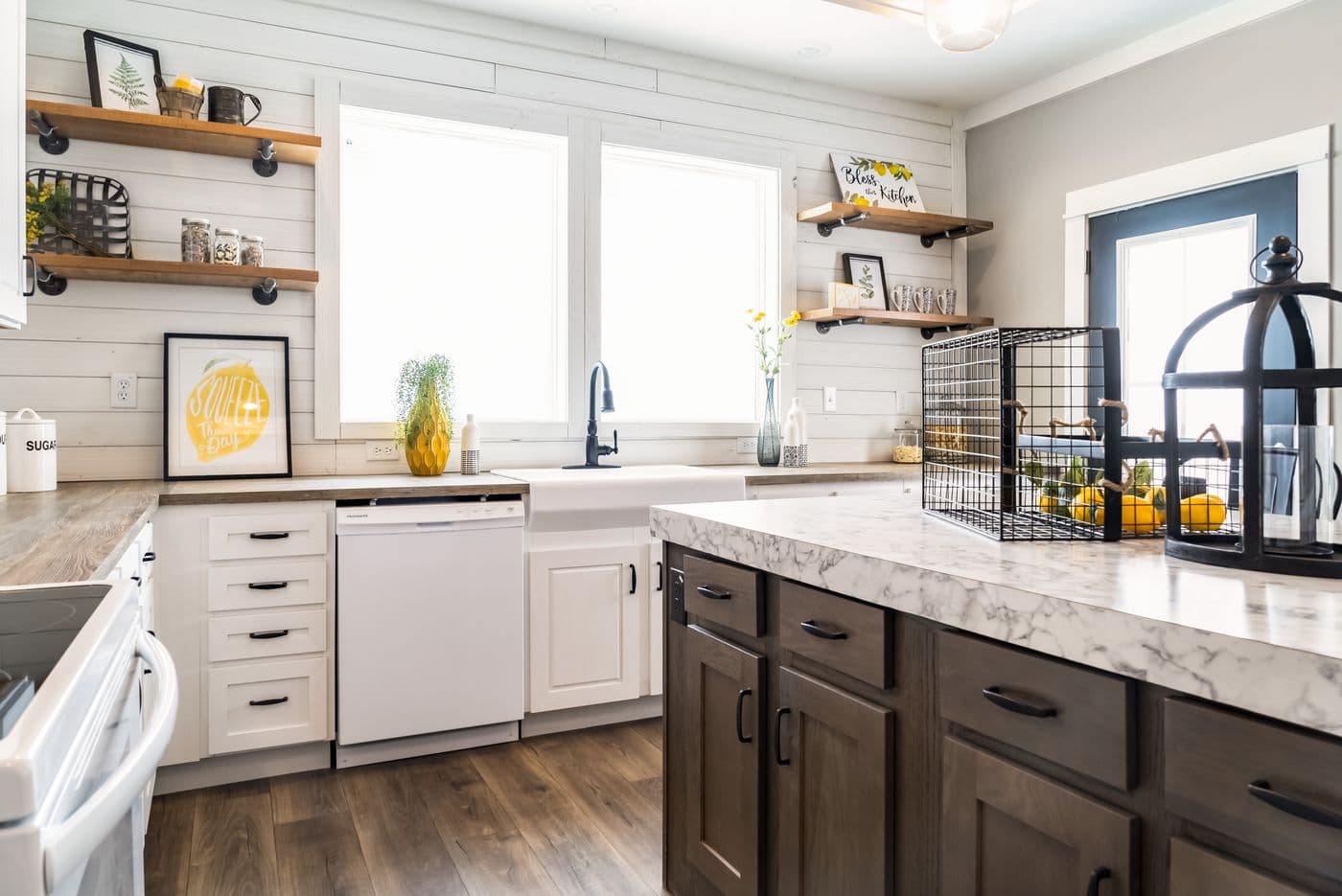 The 1434 CAROLINA "SOUTHERN BELLE" Kitchen. This Manufactured Mobile Home features 3 bedrooms and 2 baths.