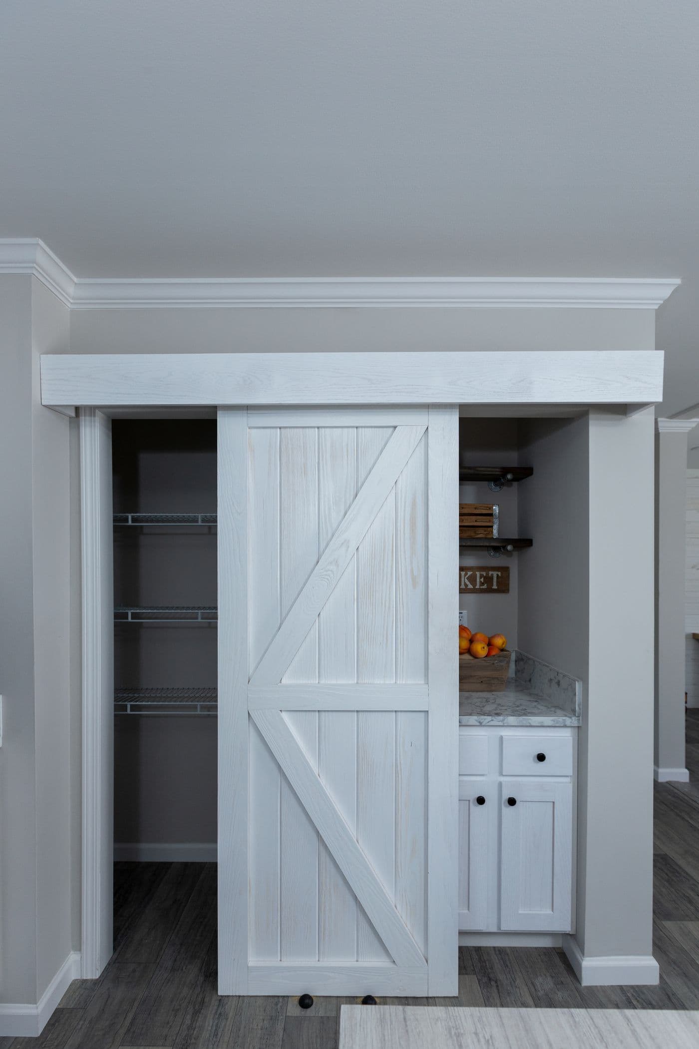 The THE FREEDOM BREEZE Kitchen. This Manufactured Mobile Home features 3 bedrooms and 2 baths.