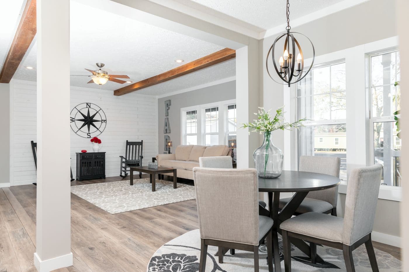 The 1440 CAROLINA 4BR BELLE Dining Area. This Manufactured Mobile Home features 4 bedrooms and 2 baths.