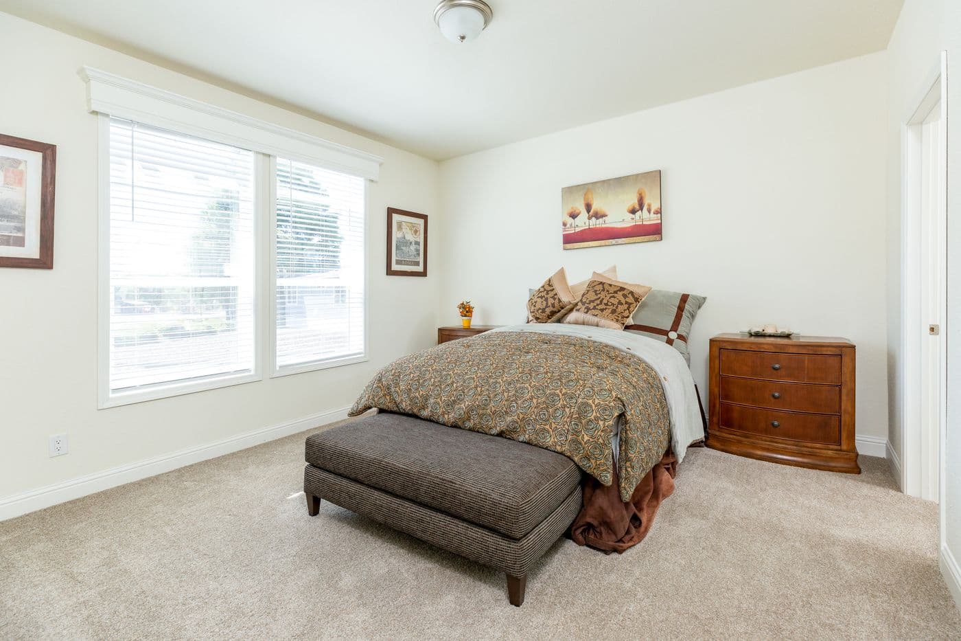 The CORONADO 2452G Primary Bedroom. This Manufactured Mobile Home features 3 bedrooms and 2 baths.