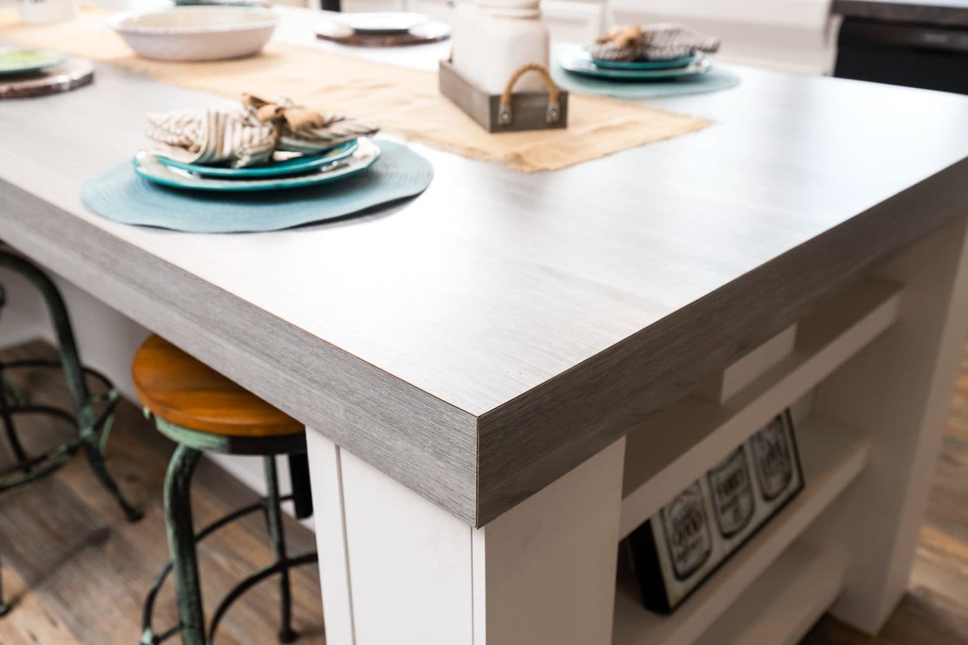 The FARMHOUSE FLEX Kitchen. This Manufactured Mobile Home features 3 bedrooms and 2.5 baths.
