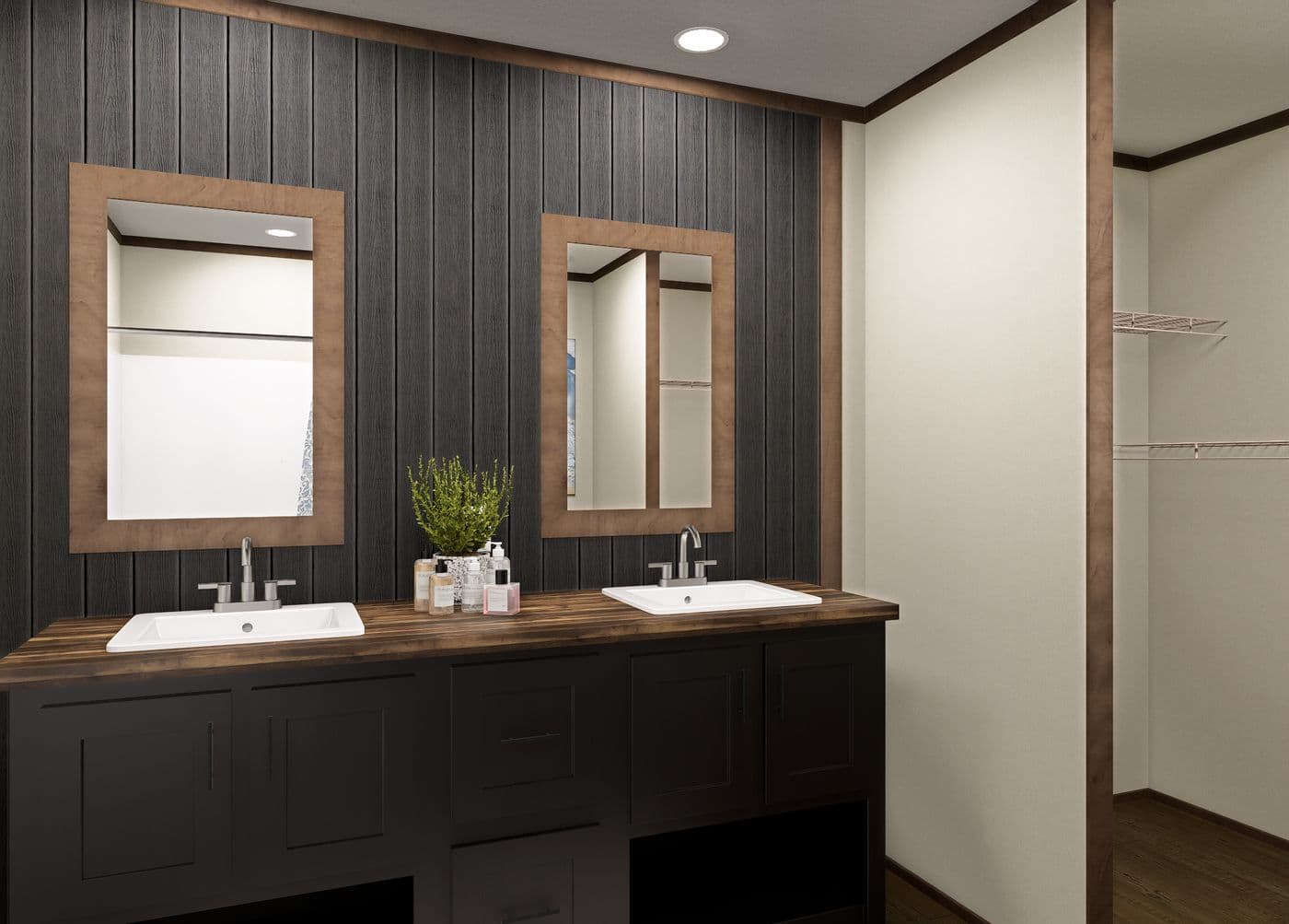 The BOONE Exterior. This Manufactured Mobile Home features 4 bedrooms and 2 baths.