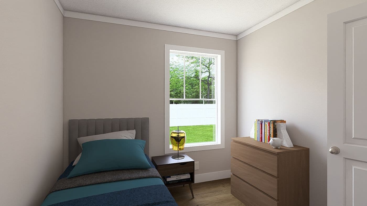 The BROWN EYED GIRL Exterior. This Manufactured Mobile Home features 4 bedrooms and 2 baths.