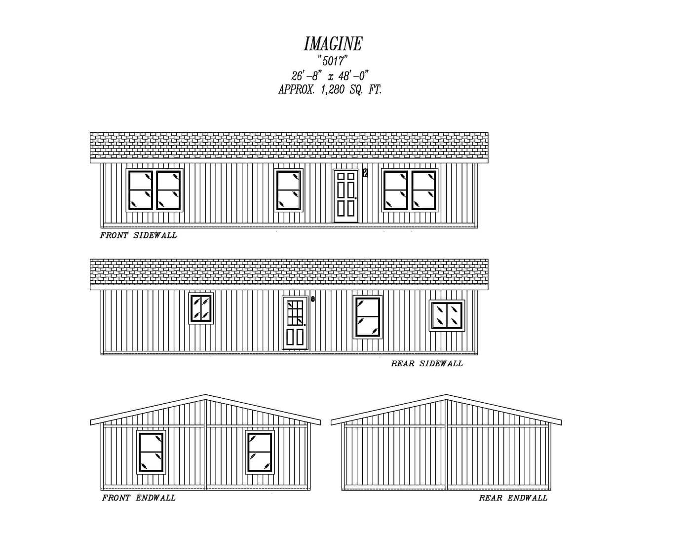 The 5017 IMAGINE Exterior. This Manufactured Mobile Home features 3 bedrooms and 2 baths.