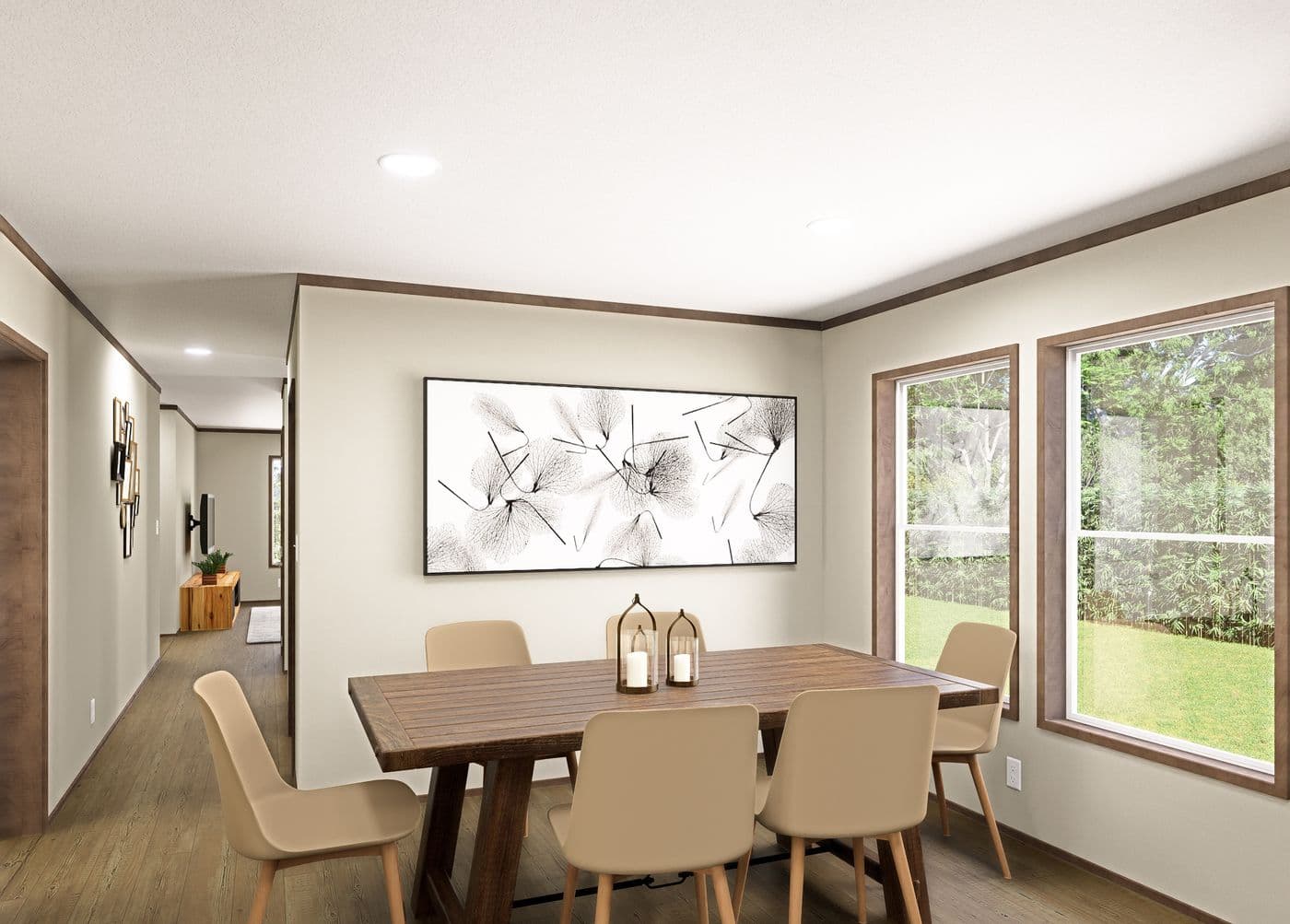 The SEVIER Exterior. This Manufactured Mobile Home features 4 bedrooms and 3 baths.