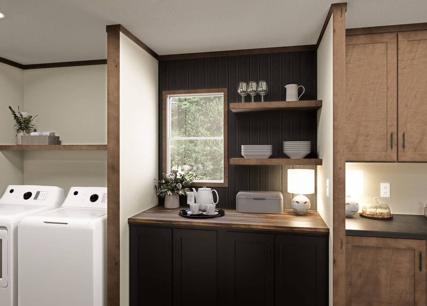 The BOONE Exterior. This Manufactured Mobile Home features 4 bedrooms and 2 baths.