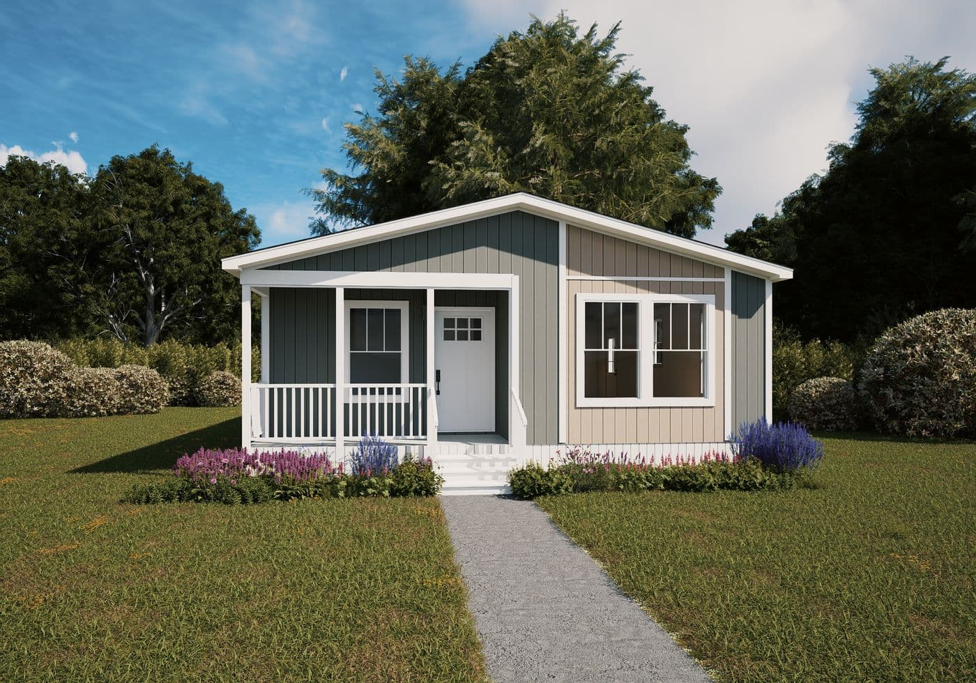 The REPRISE Exterior. This Manufactured Mobile Home features 3 bedrooms and 2 baths.