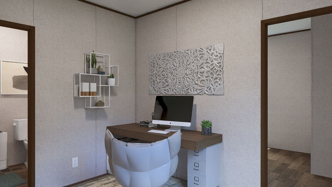 The BIRCH Exterior. This Manufactured Mobile Home features 3 bedrooms and 2 baths.