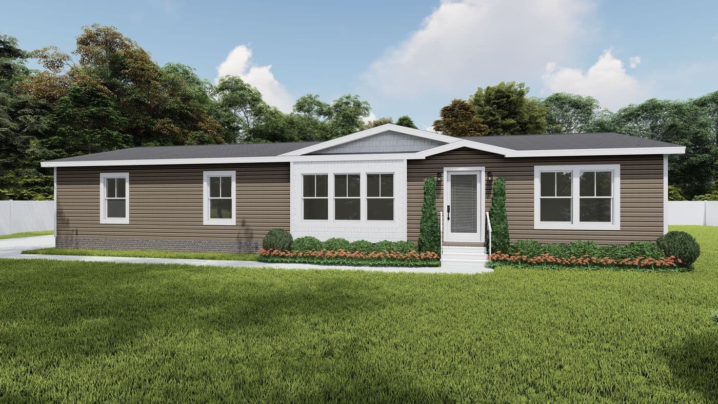 The LEGEND 327-1 MOD Exterior. This Modular Home features 3 bedrooms and 2 baths.