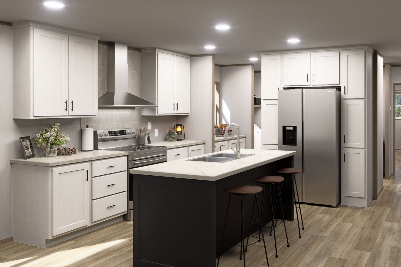 The TIDE Exterior. This Manufactured Mobile Home features 2 bedrooms and 2 baths.