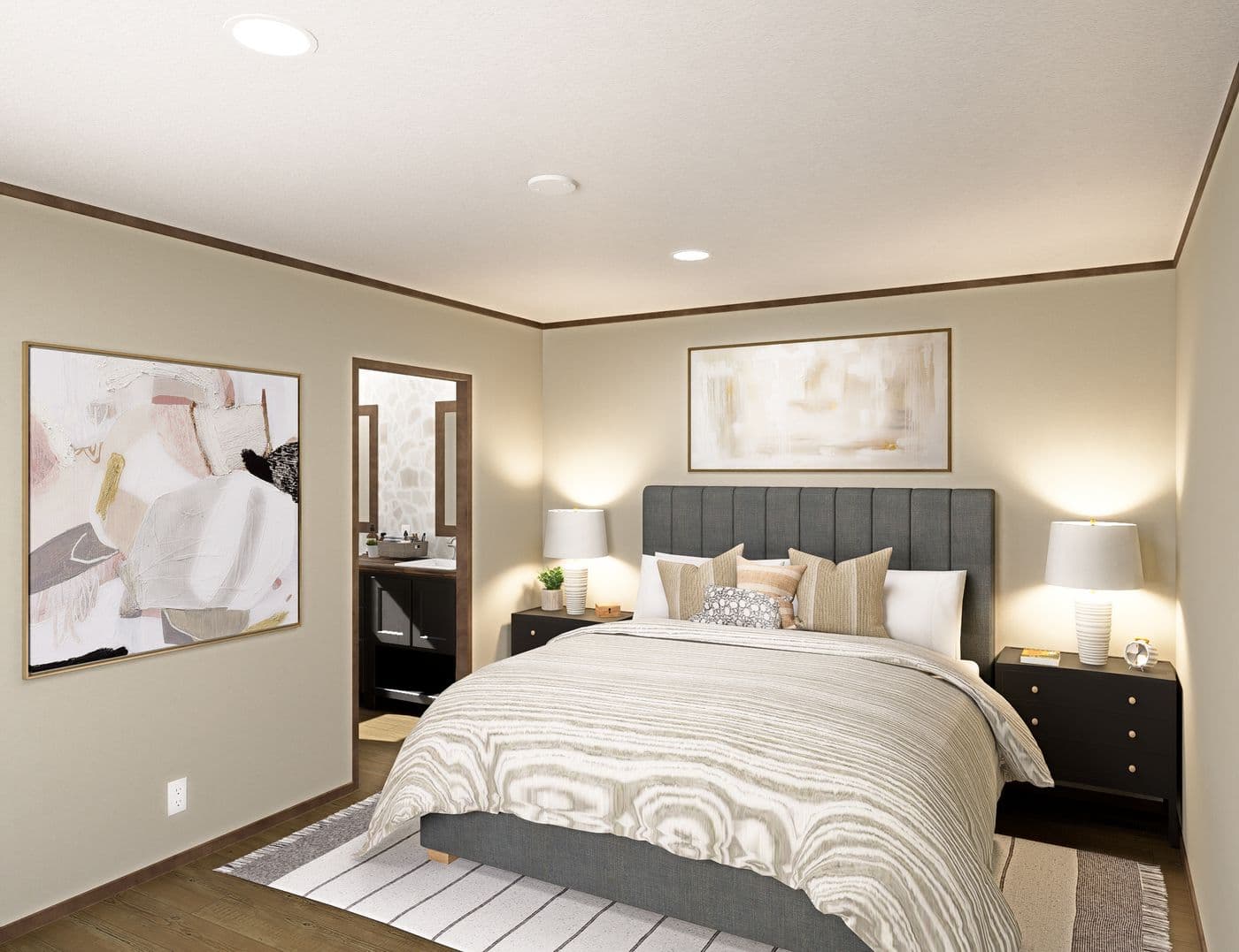 The TUSCANY Exterior. This Manufactured Mobile Home features 2 bedrooms and 2 baths.