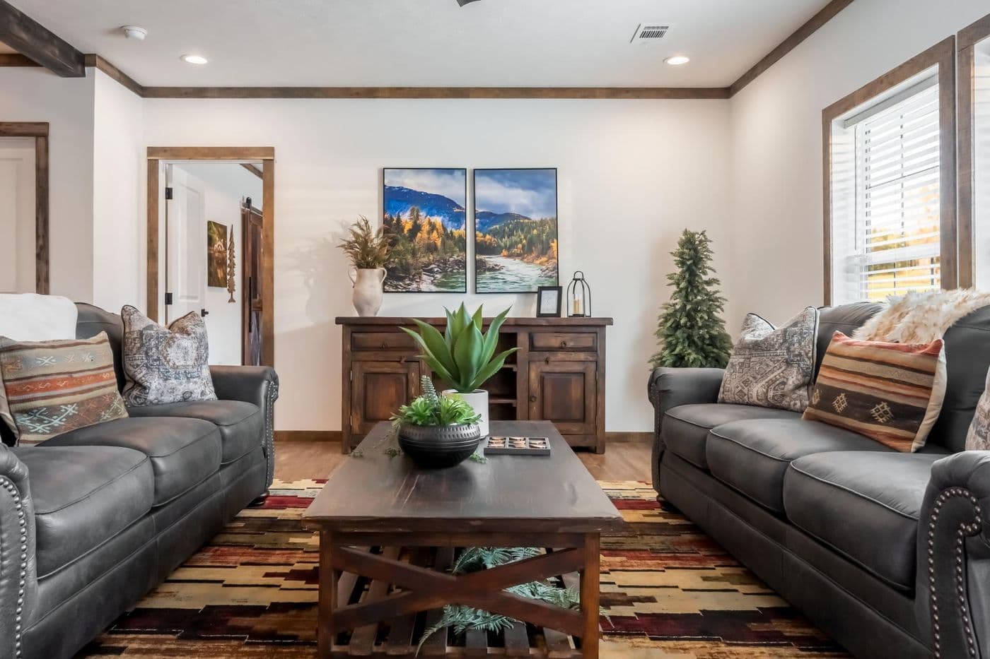 The THE MAGNOLIA Exterior. This Manufactured Mobile Home features 4 bedrooms and 3 baths.