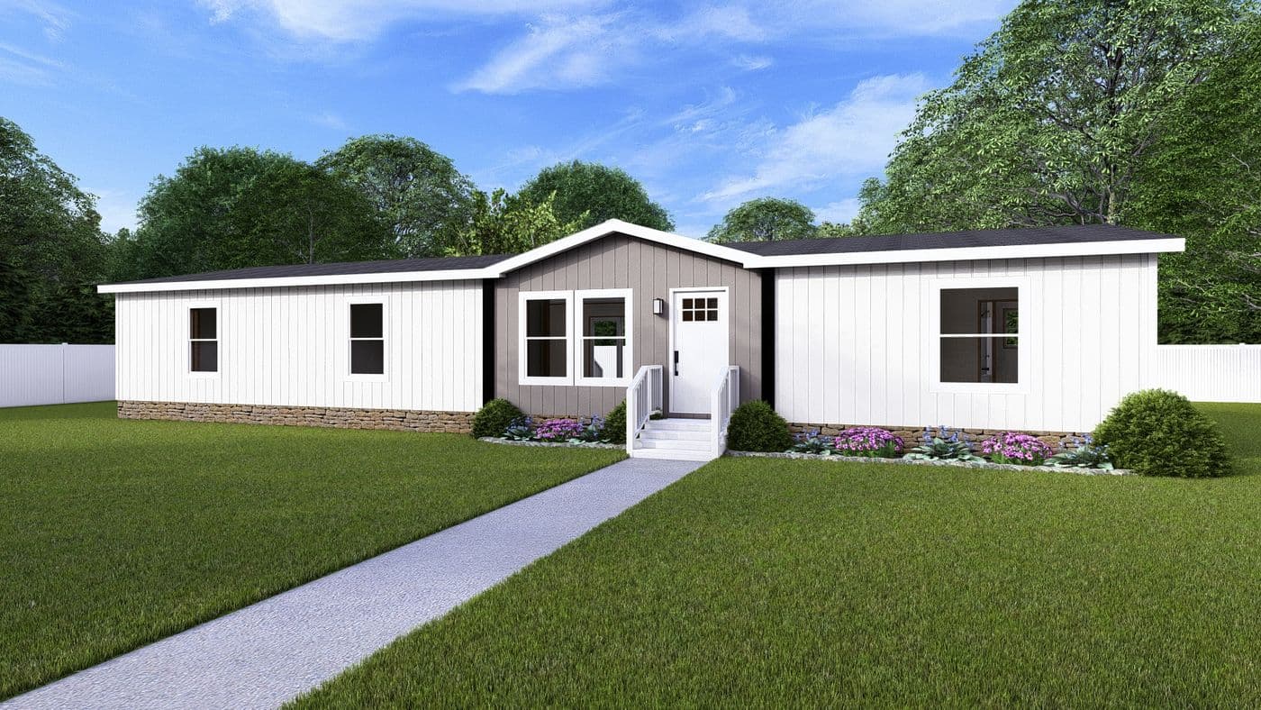 The MOROCCO Exterior. This Manufactured Mobile Home features 4 bedrooms and 2 baths.