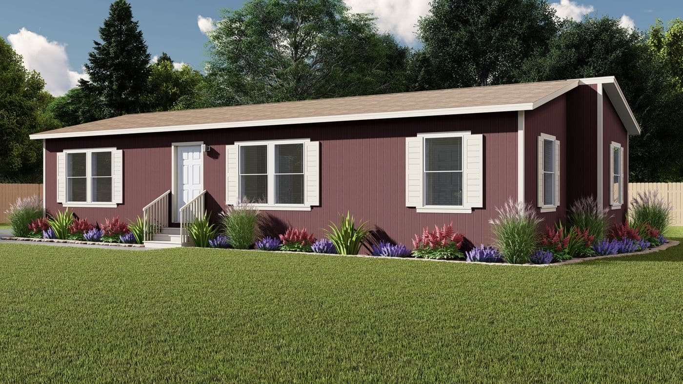 The FAIRPOINT 24523K Exterior. This Manufactured Mobile Home features 3 bedrooms and 2 baths.