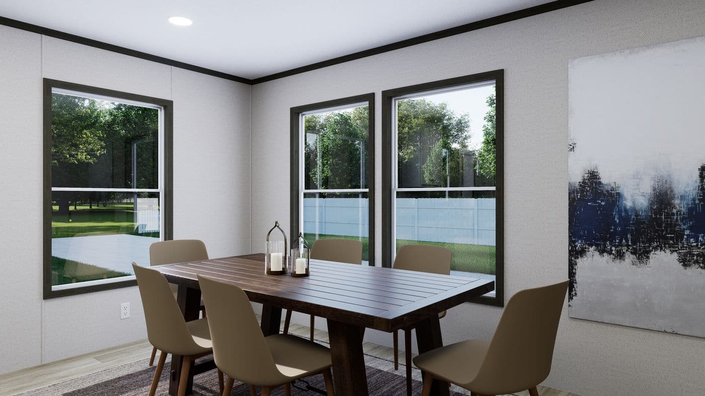 The FLOURISH Exterior. This Manufactured Mobile Home features 3 bedrooms and 2 baths.
