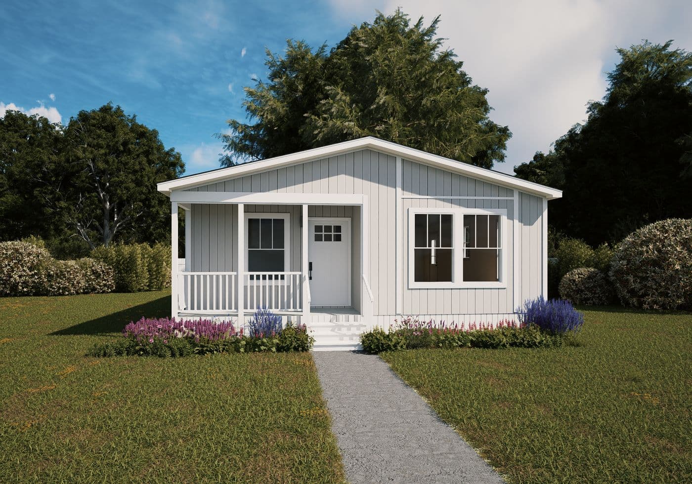 The CHORD Exterior. This Manufactured Mobile Home features 3 bedrooms and 2 baths.