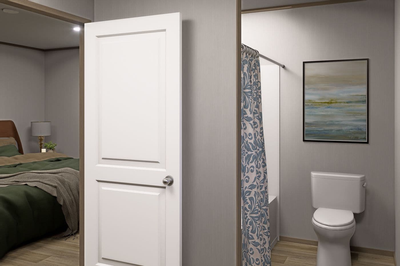 The TIDE Exterior. This Manufactured Mobile Home features 2 bedrooms and 2 baths.