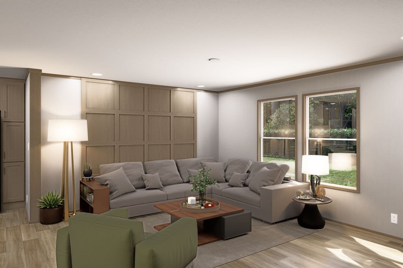 The SNOWCAP Exterior. This Manufactured Mobile Home features 4 bedrooms and 3 baths.