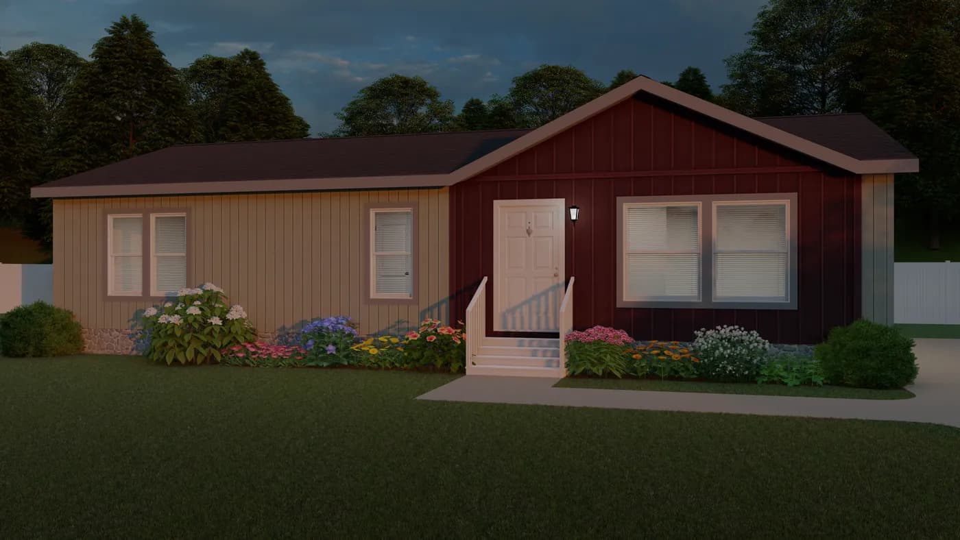 The 2017 COLUMBIA RIVER (NEW) Exterior. This Manufactured Mobile Home features 3 bedrooms and 2 baths.