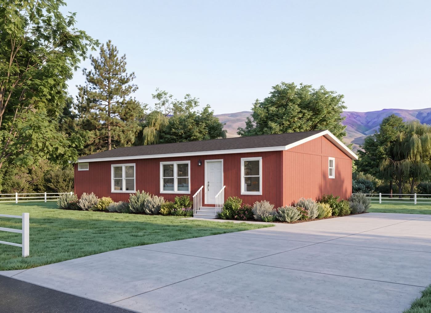 The 5019 IMAGINE Exterior. This Manufactured Mobile Home features 3 bedrooms and 2 baths.