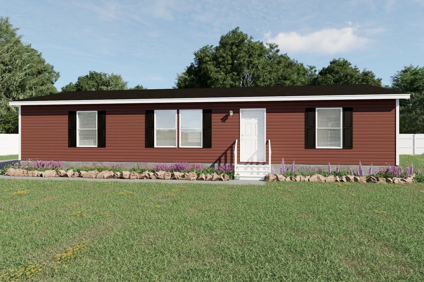 The 5228-CC51 PILLAR 52 Exterior. This Manufactured Mobile Home features 3 bedrooms and 2 baths.
