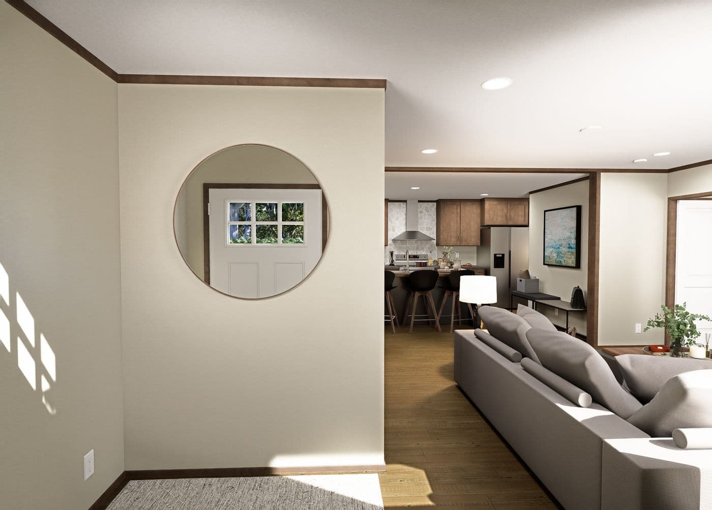 The DRAKE Exterior. This Manufactured Mobile Home features 3 bedrooms and 2 baths.