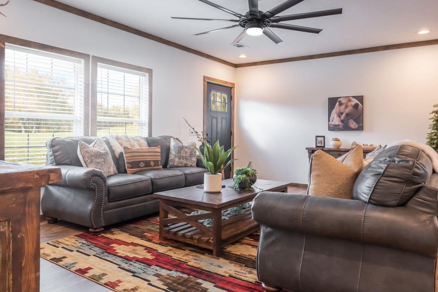 The THE MAGNOLIA Exterior. This Manufactured Mobile Home features 4 bedrooms and 3 baths.