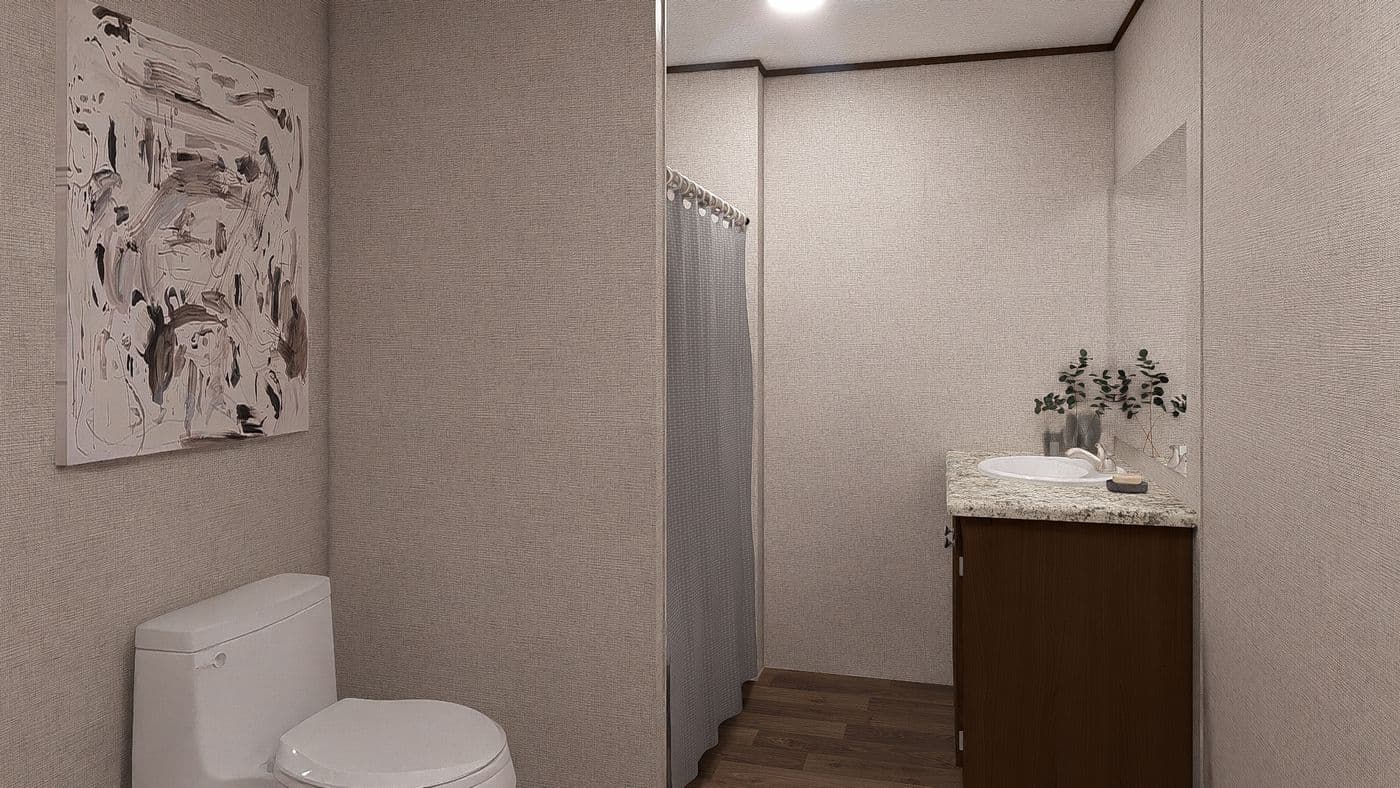 The SYCAMORE Exterior. This Manufactured Mobile Home features 4 bedrooms and 2 baths.