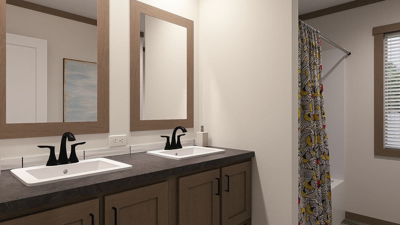 The NELLIE ELITE Exterior. This Manufactured Mobile Home features 4 bedrooms and 2 baths.
