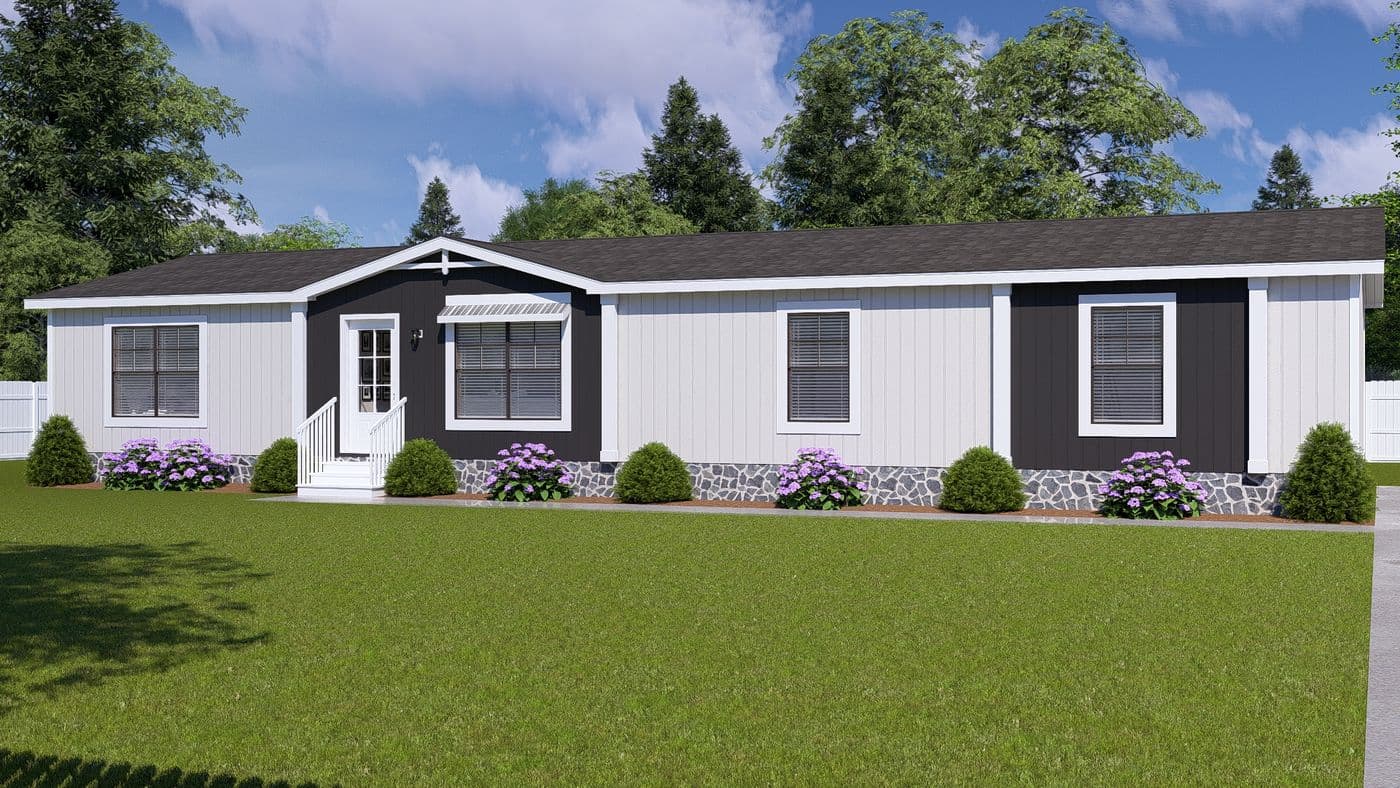 The THE EVERETT Exterior. This Manufactured Mobile Home features 4 bedrooms and 3 baths.