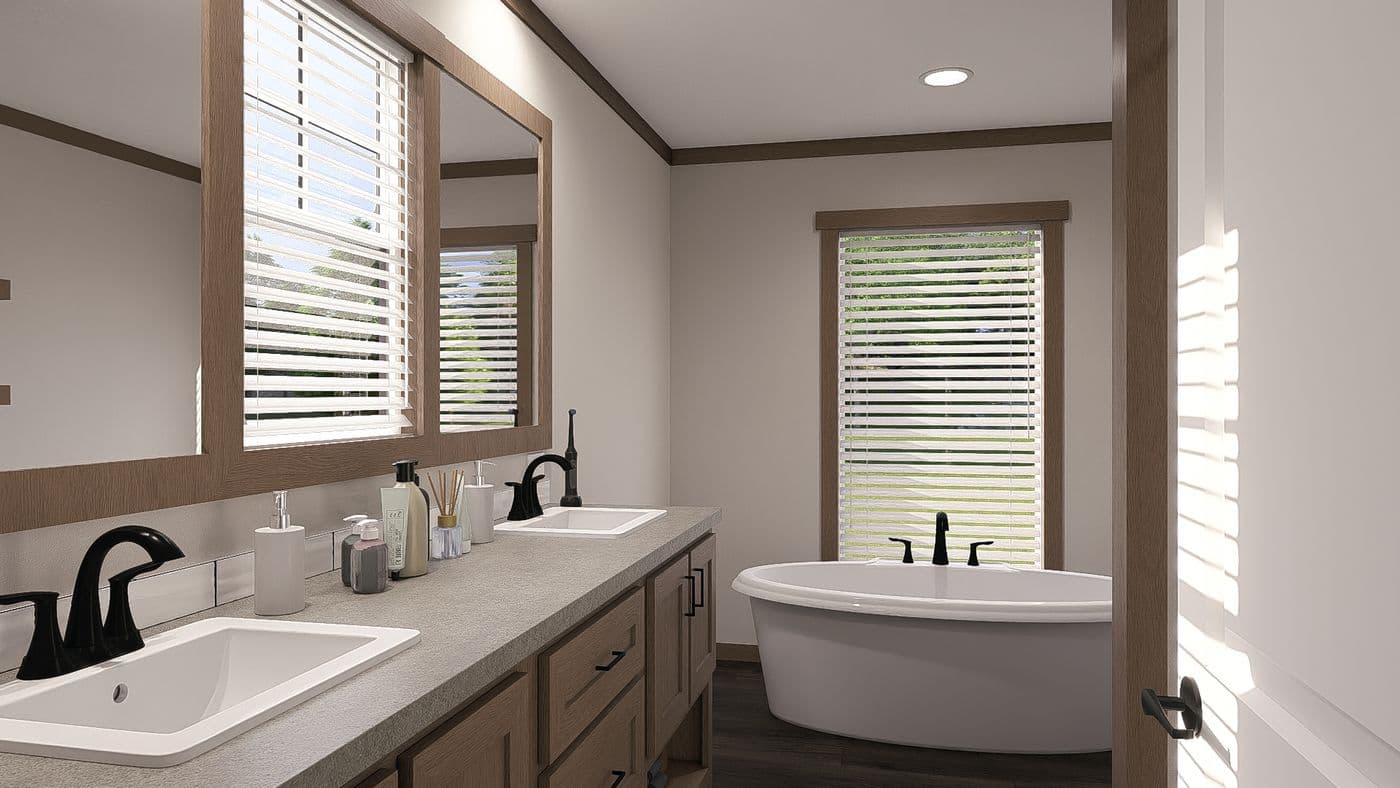 The ISABELLA Exterior. This Manufactured Mobile Home features 3 bedrooms and 2 baths.