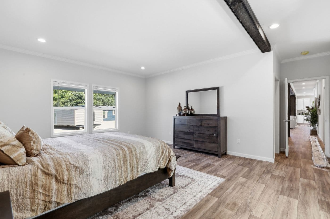 The SOUTHERN CHARM Exterior. This Manufactured Mobile Home features 3 bedrooms and 2 baths.