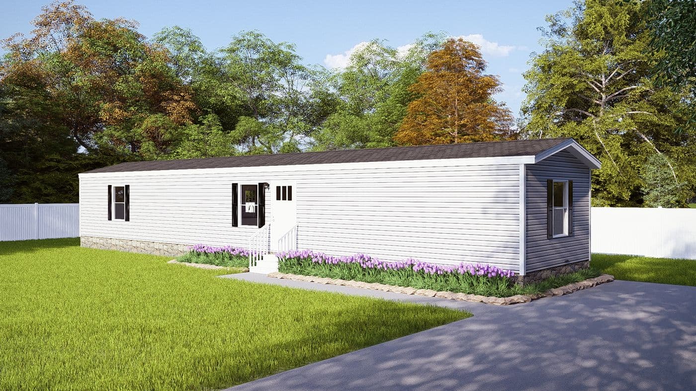 The LEGEND 14X66 Exterior. This Manufactured Mobile Home features 3 bedrooms and 2 baths.
