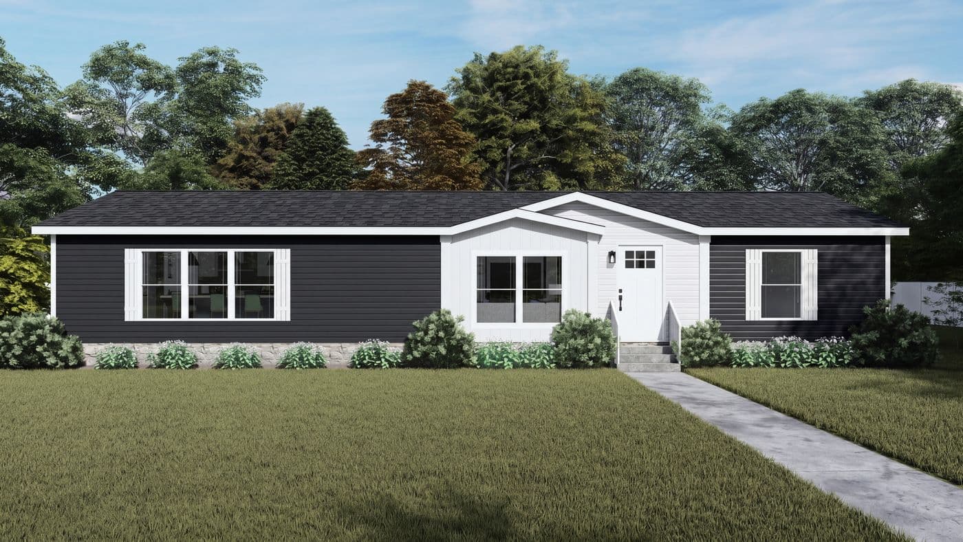 The THE FUSION 3260 Exterior. This Manufactured Mobile Home features 3 bedrooms and 2 baths.