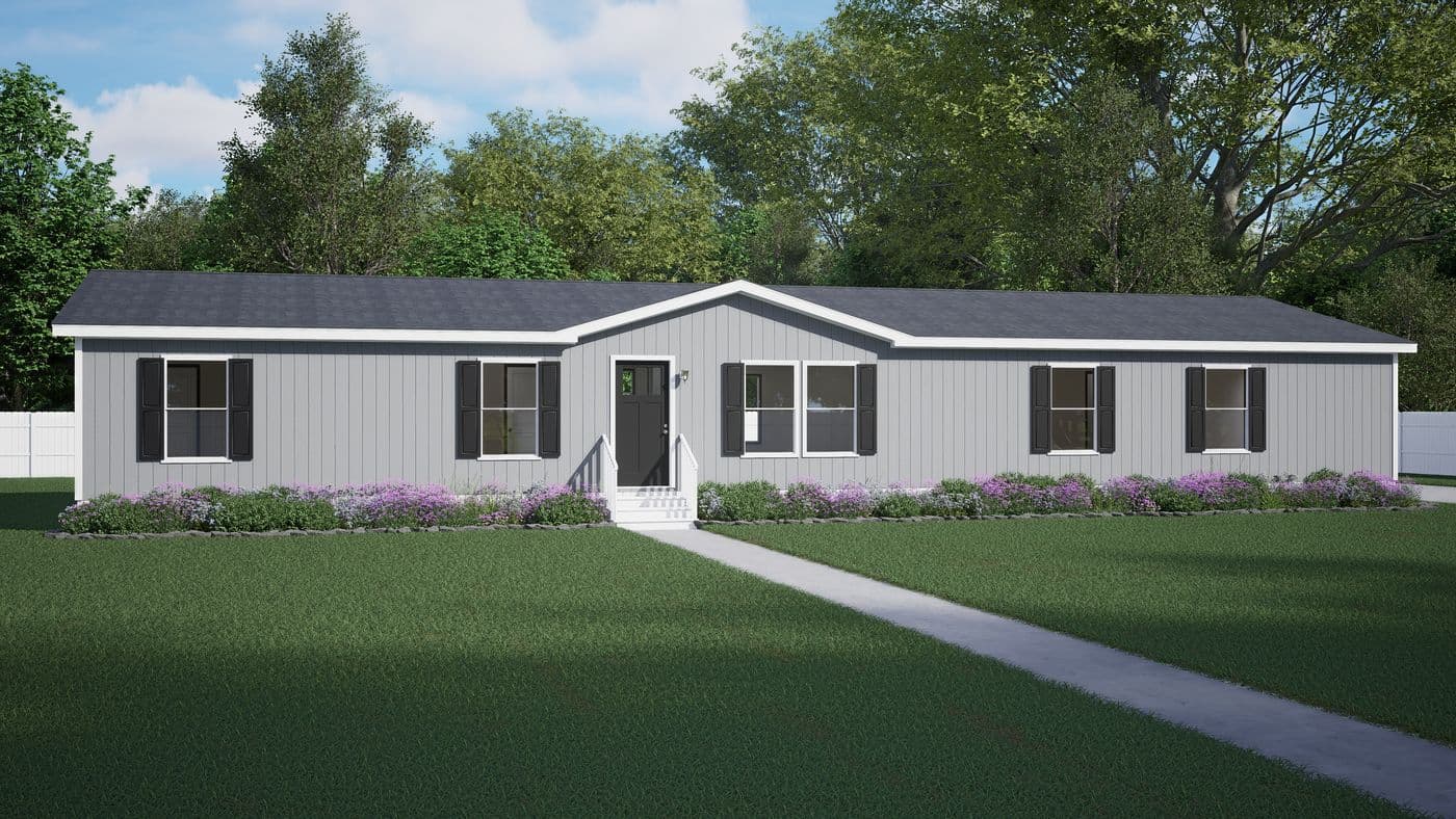 The THRIVE Exterior. This Manufactured Mobile Home features 4 bedrooms and 2 baths.