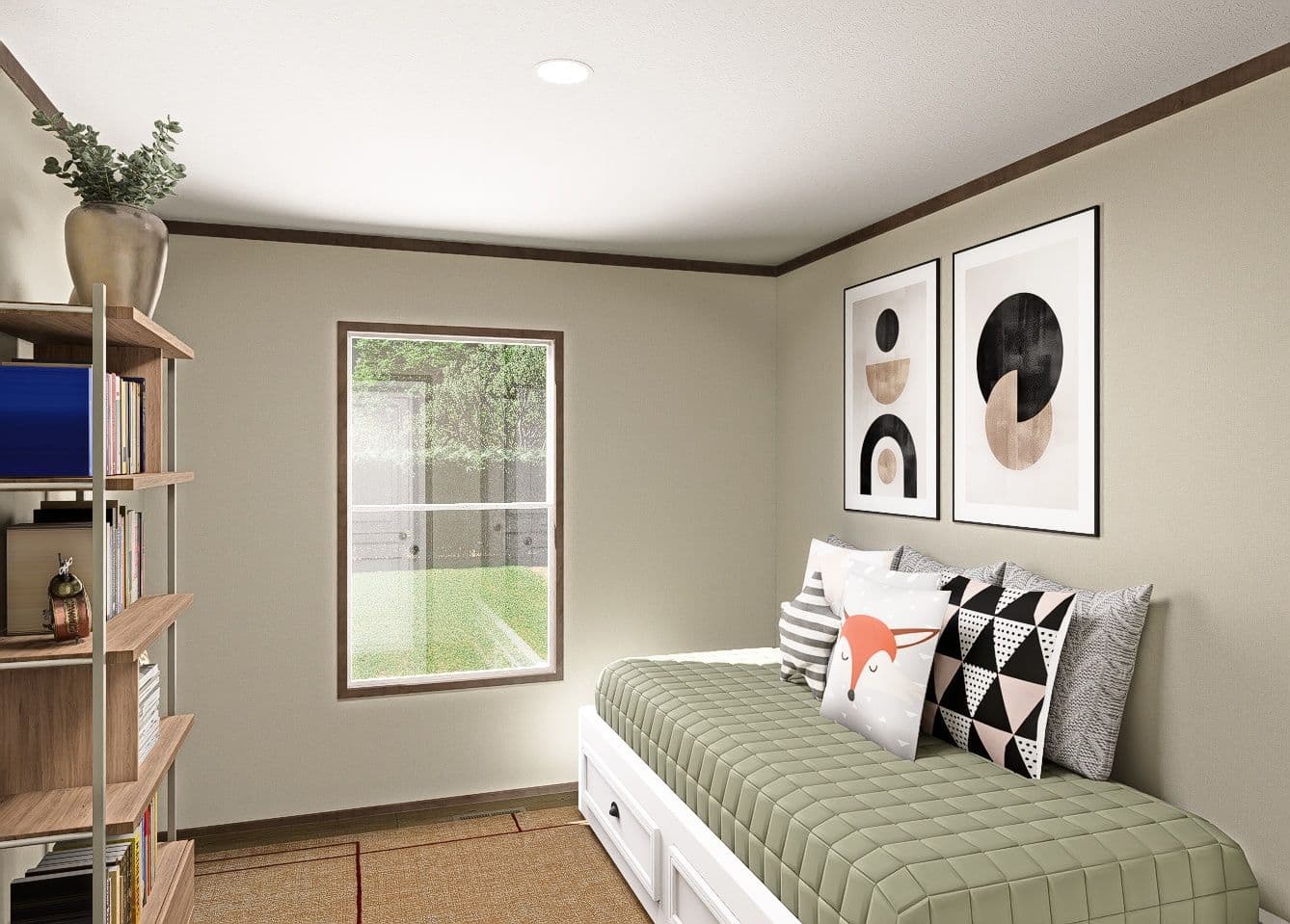 The BOONE Exterior. This Manufactured Mobile Home features 4 bedrooms and 2 baths.