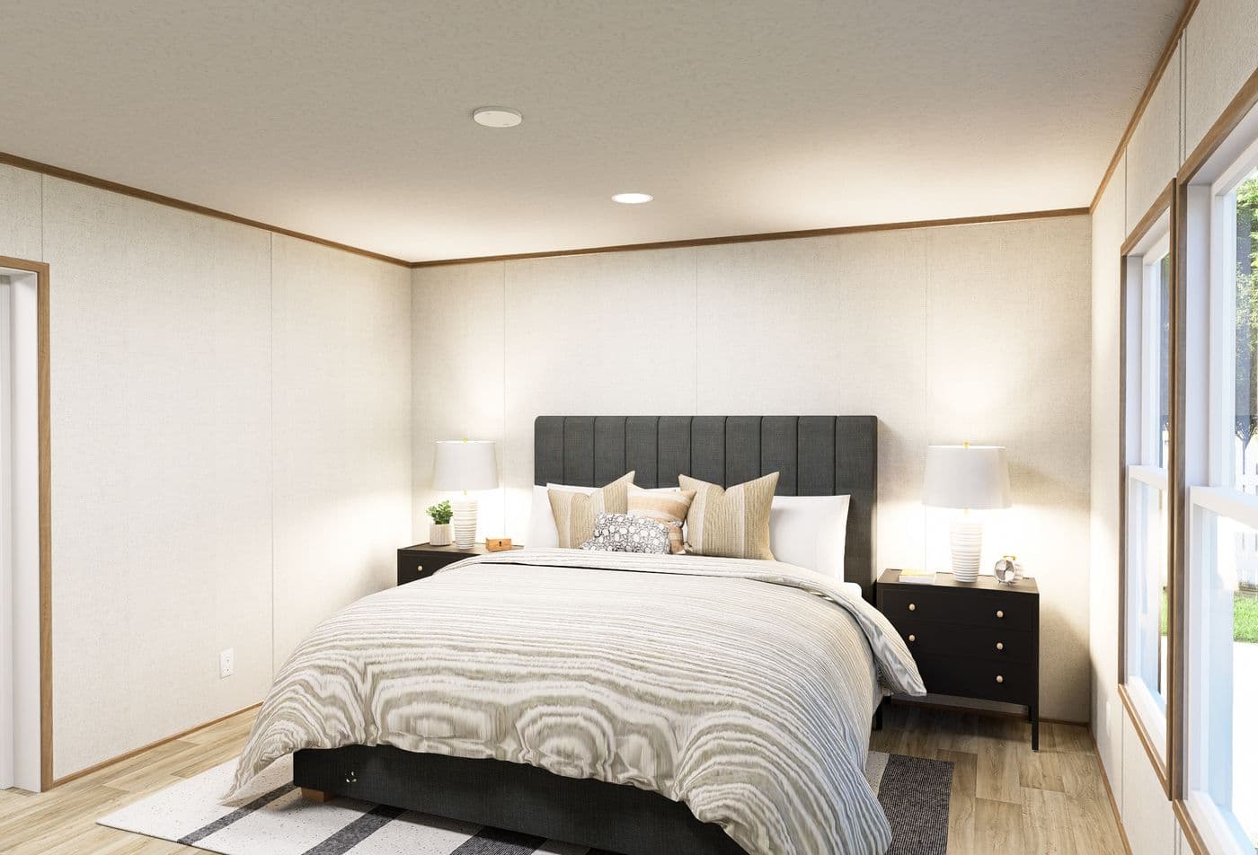 The HAVEN  28X60 Exterior. This Manufactured Mobile Home features 3 bedrooms and 2 baths.